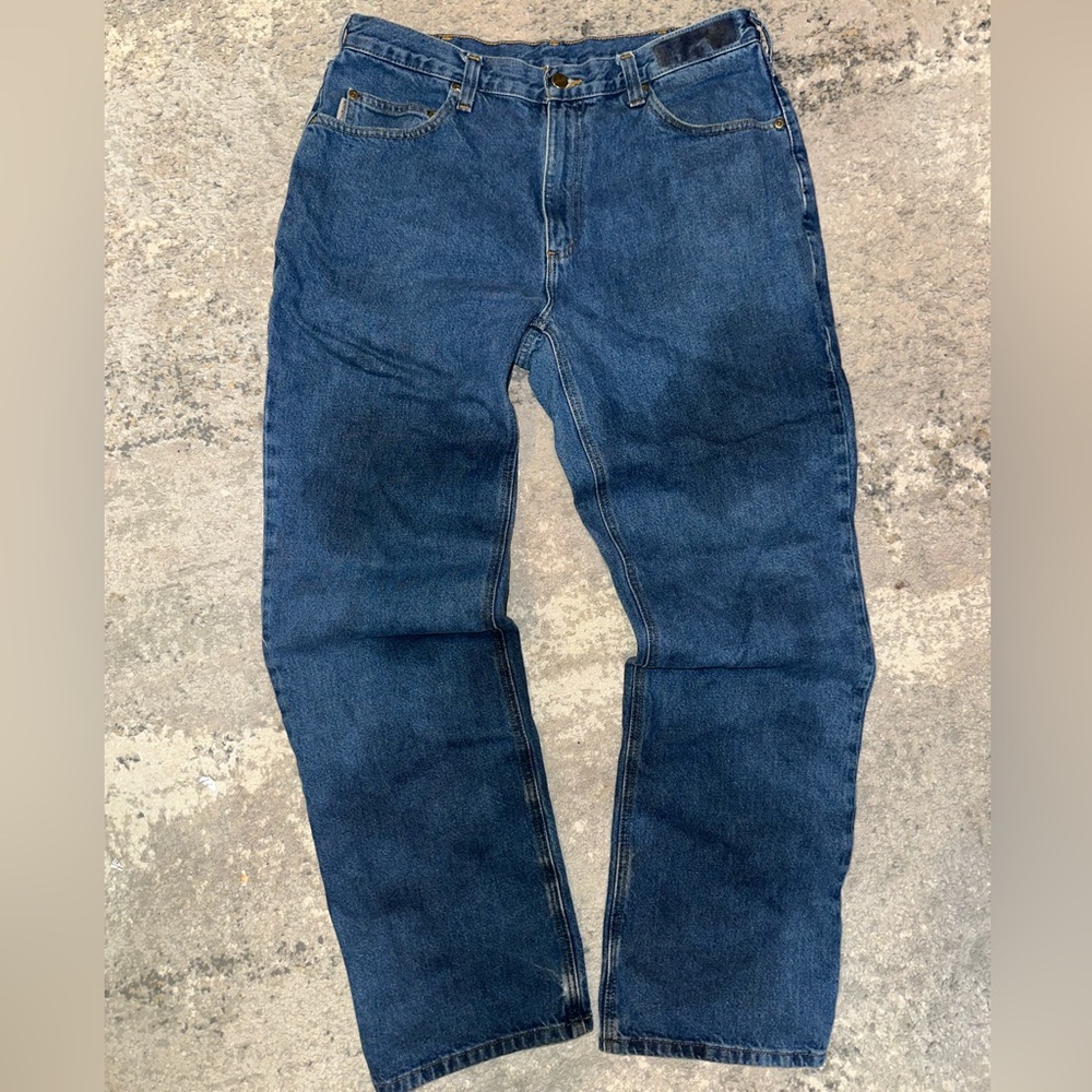 Carhartt Men's Straight Blue Jeans